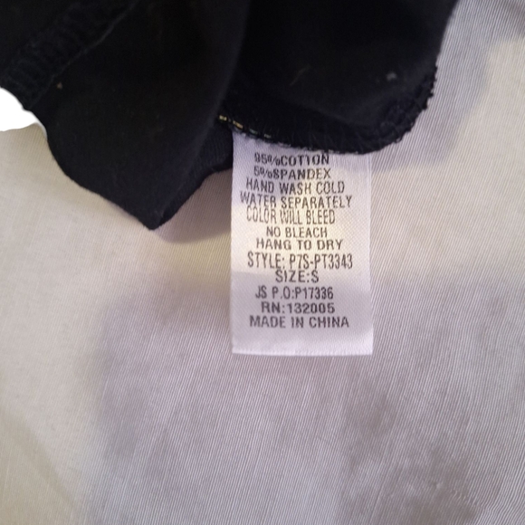 Pastels Black and Orange Embellished Bell Sleeve Blouse New No Tags. Size Small - Picture 4 of 4